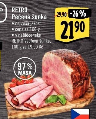 Šunka pečená nejvyšší jakosti Albert Retro