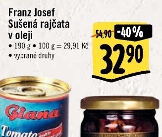 Sušená rajčata v oleji Exclusive Franz Josef Kaiser