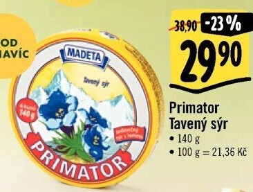 Sýr tavený Primátor Madeta