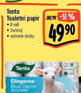 Toaletní papír 3vrstvý Tento