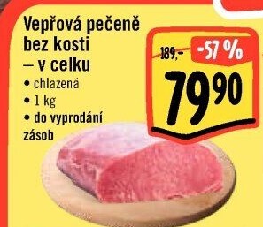 Vepřová pečeně bez kosti