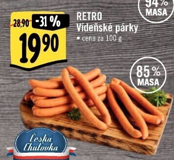 Vídeňské párky Albert Retro