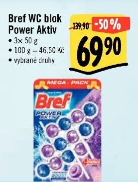 WC blok tuhý Power Aktiv Bref