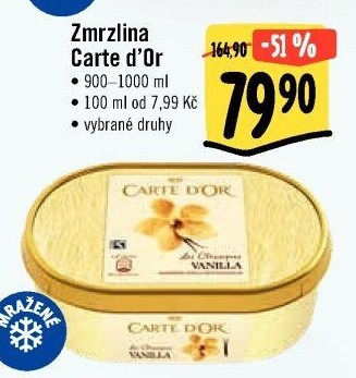 Zmrzlina ve vaničce Carte D'