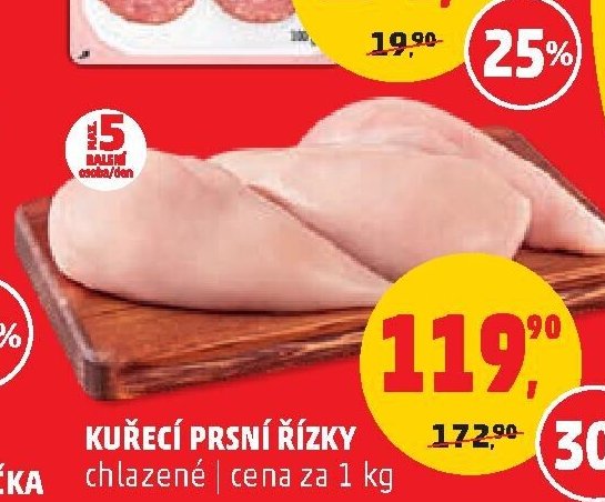 KUŘECÍ PRSNÍ ŘÍZKY