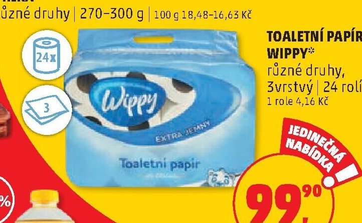 TOALETNÍ PAPÍR WIPPY