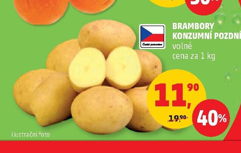 BRAMBORY KONZUMNÍ POZDNÍ