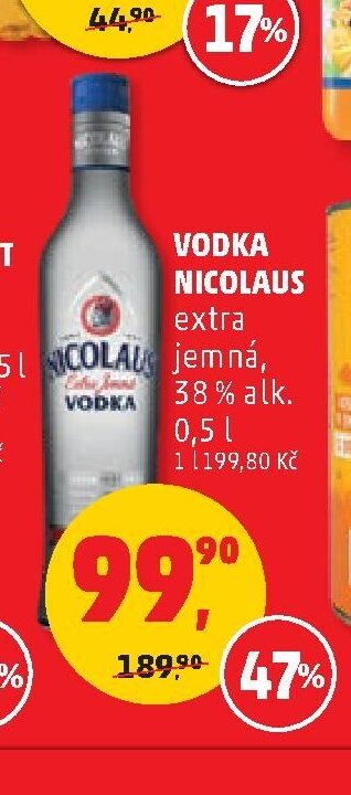 VODKA NICOLAUS extra jemná