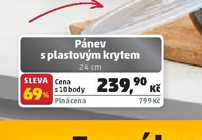 Pánev s plastovým krytem 24 cm