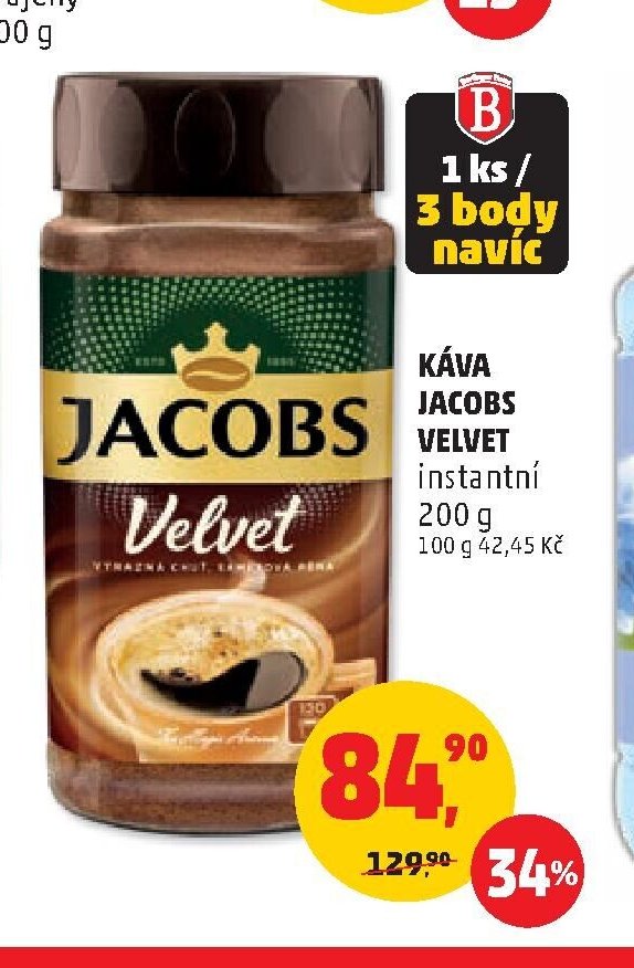 KÁVA JACOBS VELVET instantní 200 g
