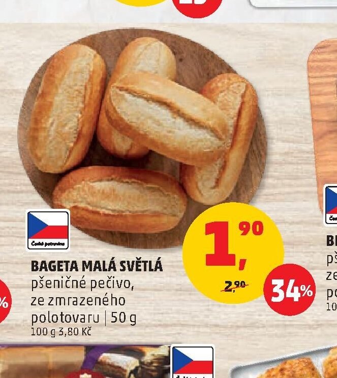 BAGETA MALÁ SVĚTLÁ