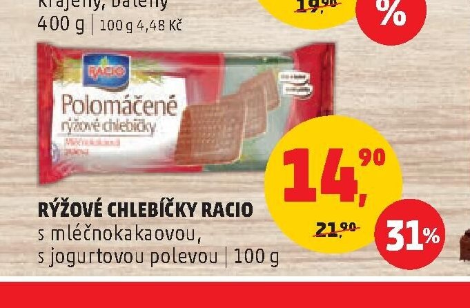 RÝŽOVÉ CHLEBÍČKY RACIO