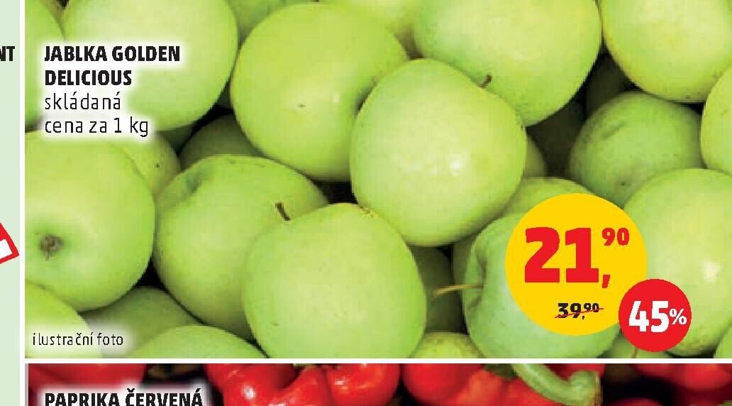 JABLKA GOLDEN DELICIOUS