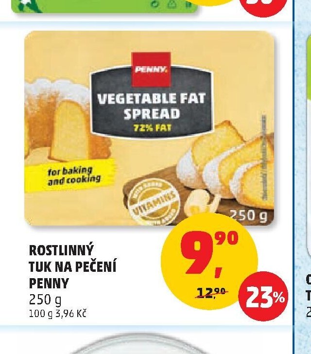 Rostlinný tuk na pečení Penny