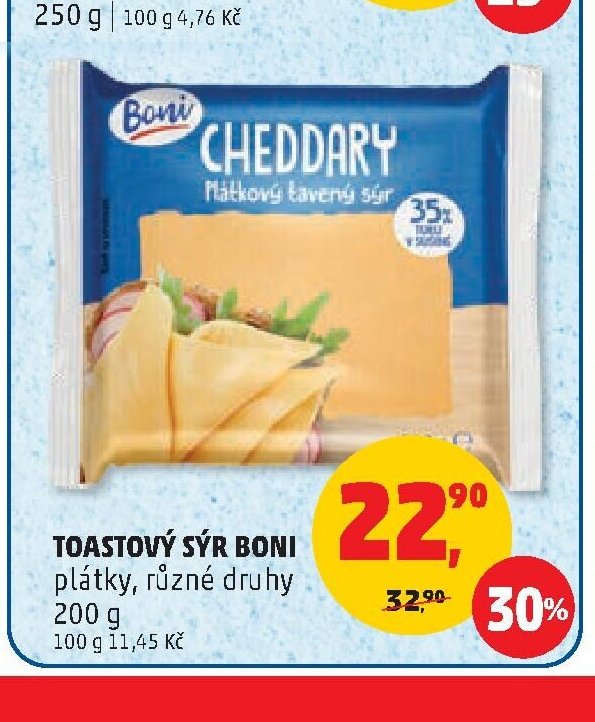 Toastový sýr Boni