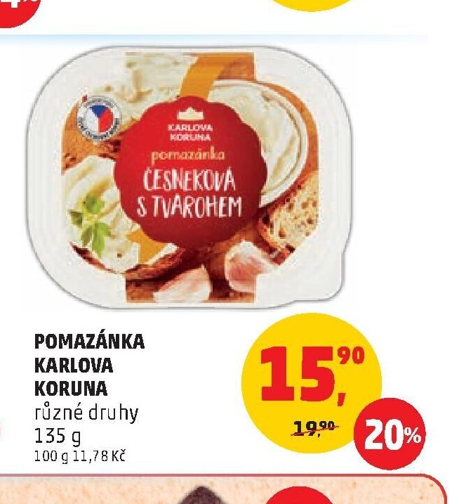 Pomazánka Karlova Koruna