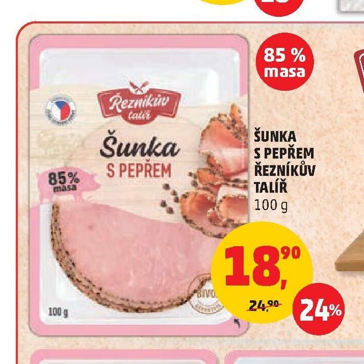 Šunka s pepřem Řezníkův talíř
