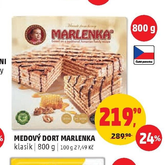 MEDOVÝ DORT MARLENKA