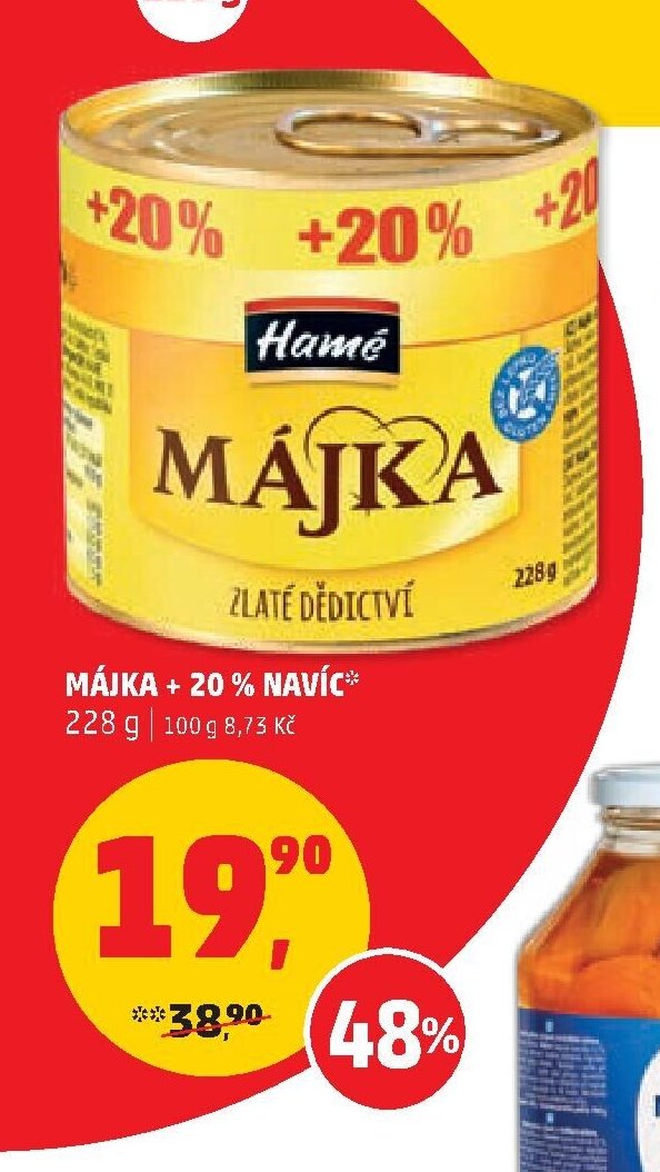 Májka + 20% navíc