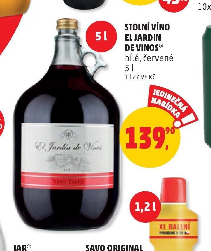 STOLNÍ VÍNO EL JARDIN DE VINOS