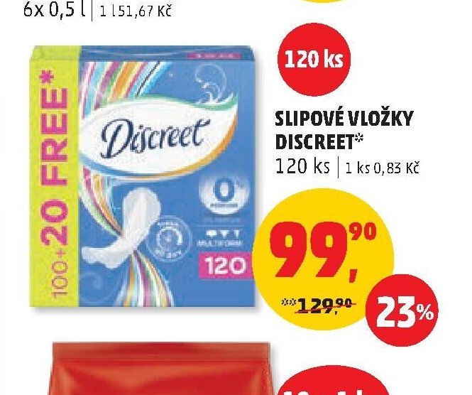SLIPOVÉ VLOŽKY DISCREET