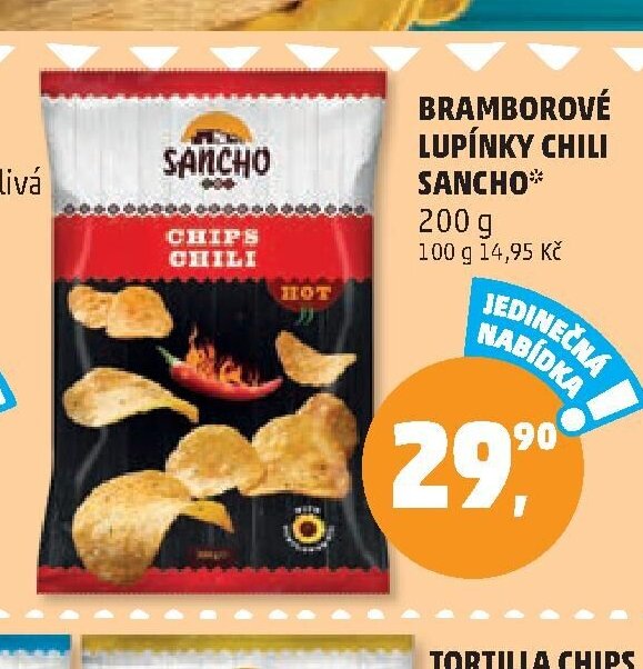 Bramborové lupínky Chili Sancho