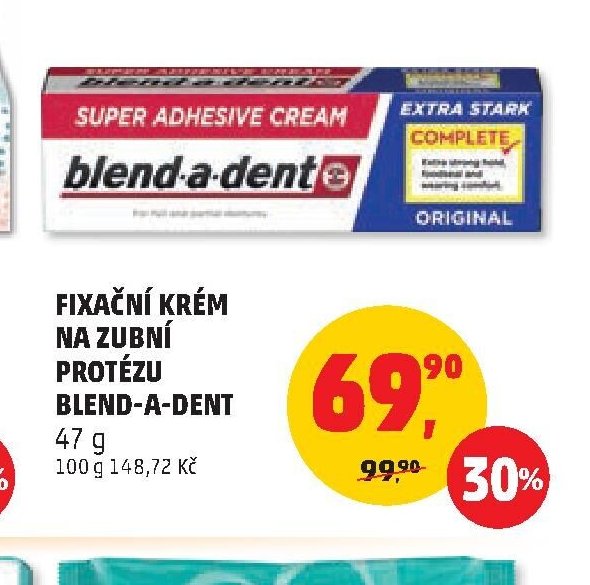 FIXAČNÍ KRÉM NA ZUBNÍ PROTÉZU BLEND-A-DENT
