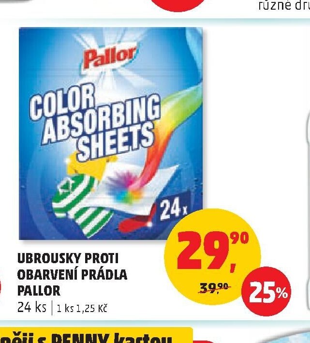 UBROUSKY PROTI OBARVENÍ PRÁDLA PALLOR