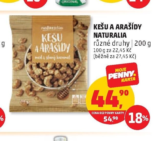 Kešu a arašídy Naturalia