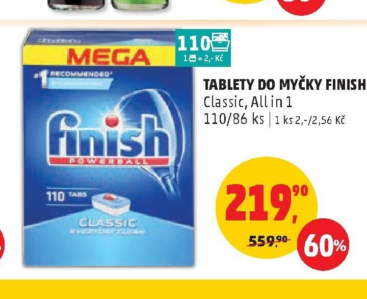 Tablety do myčky Finish