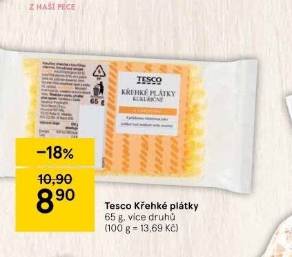 Tesco Křehké plátky