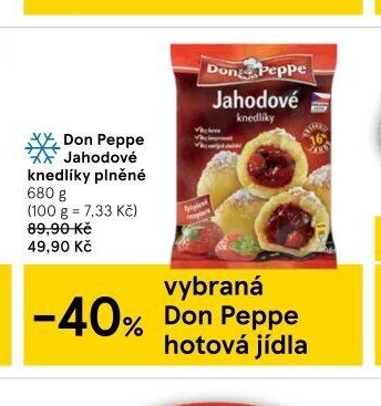 Don Peppe Jahodové knedlíky plněné