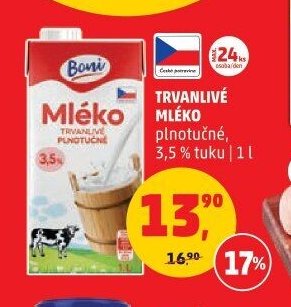 TRVANLIVÉ MLÉKO plnotučné
