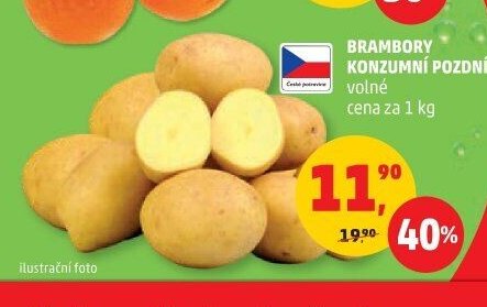 BRAMBORY KONZUMNÍ POZDNÍ