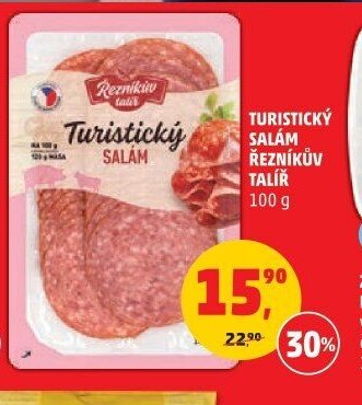 Turistický salám Řezníkův talíř 100 g