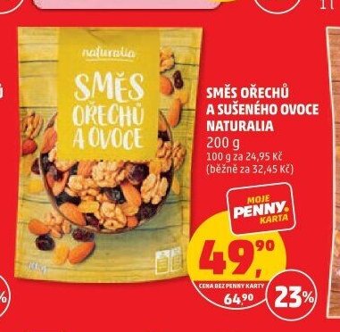 Směs ořechů a sušeného ovoce Naturalia 200 g