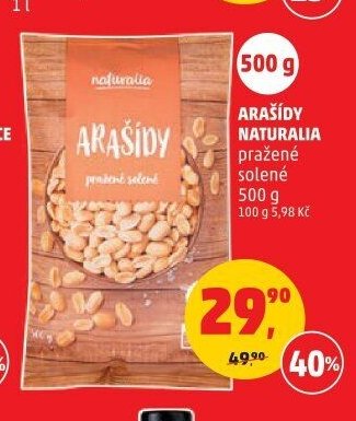 Arašídy Naturalia 500 g