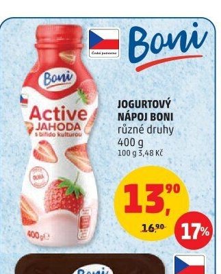 Jogurtový nápoj Boni