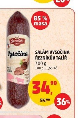 Salám Vysočina Řezníkův talíř