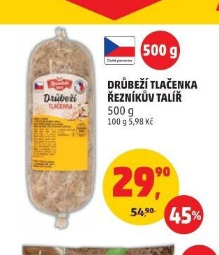 DRŮBEŽÍ TLAČENKA ŘEZNÍKŮV TALÍŘ