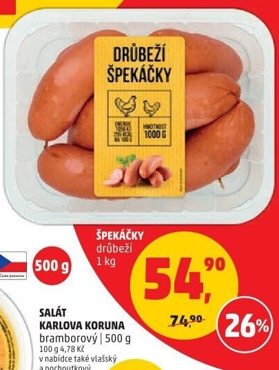 ŠPEKÁČKY drůbeží
