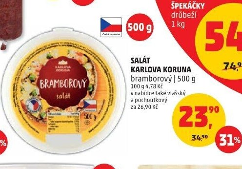 SALÁT KARLOVA KORUNA bramborový