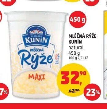 MLÉČNÁ RÝŽE KUNÍN