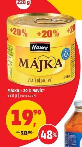 MÁJKA + 20% NAVÍC