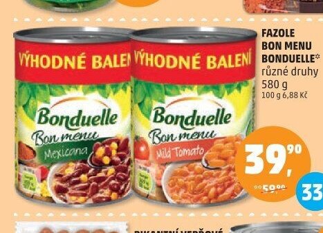 FAZOLE BON MENU BONDUELLE