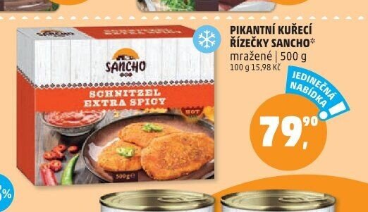 PIKANTNÍ KUŘECÍ ŘÍZEČKY SANCHO