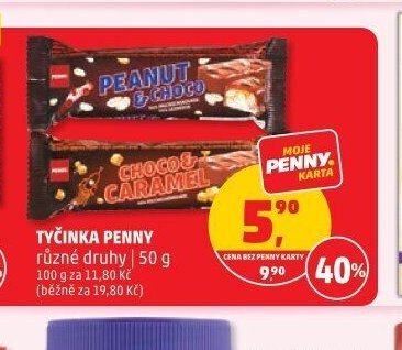 Tyčinka Penny různé druhy