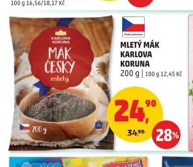 MLETÝ MÁK KARLOVA KORUNA