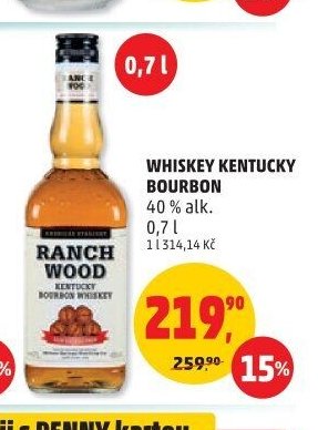 Whiskey Kentucky Bourbon 40 % alk. 0,7 l