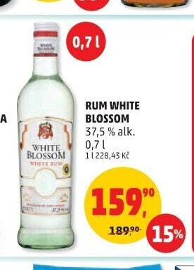 Rum White Blossom 37,5 % alk. 0,7 l